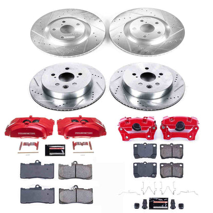 PowerStop Power Stop 09-11 Lexus GS350 Z23 Evolution Kit w/ Calipers - Front and Rear KC5869