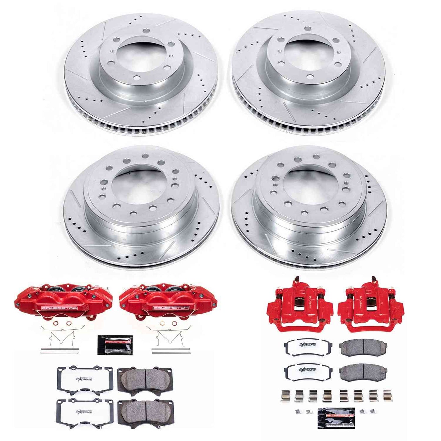 PowerStop Power Stop 10-15 Lexus GX460 Z36 Truck and Tow Kit w/ Calipers - Front and Rear KC5874-36