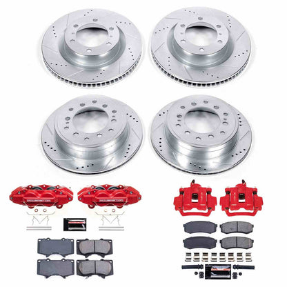 PowerStop Power Stop 10-15 Lexus GX460 Z23 Evolution Kit w/ Calipers - Front and Rear KC5874