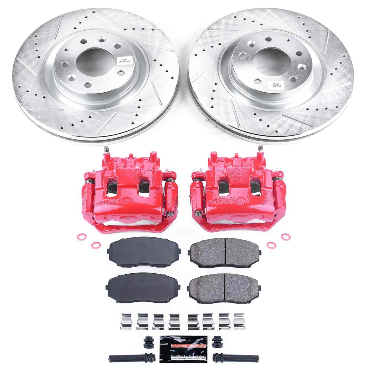 PowerStop Power Stop 11-15 Mazda CX-9 Z23 Evolution Kit w/ Calipers - Front KC5878A