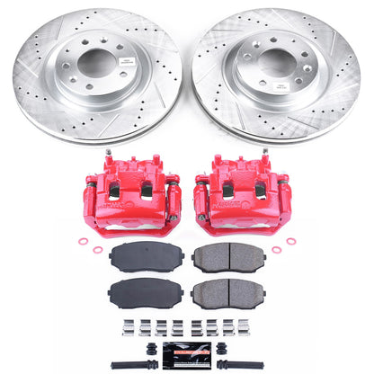 PowerStop Power Stop 11-15 Mazda CX-9 Z23 Evolution Kit w/ Calipers - Front KC5878A