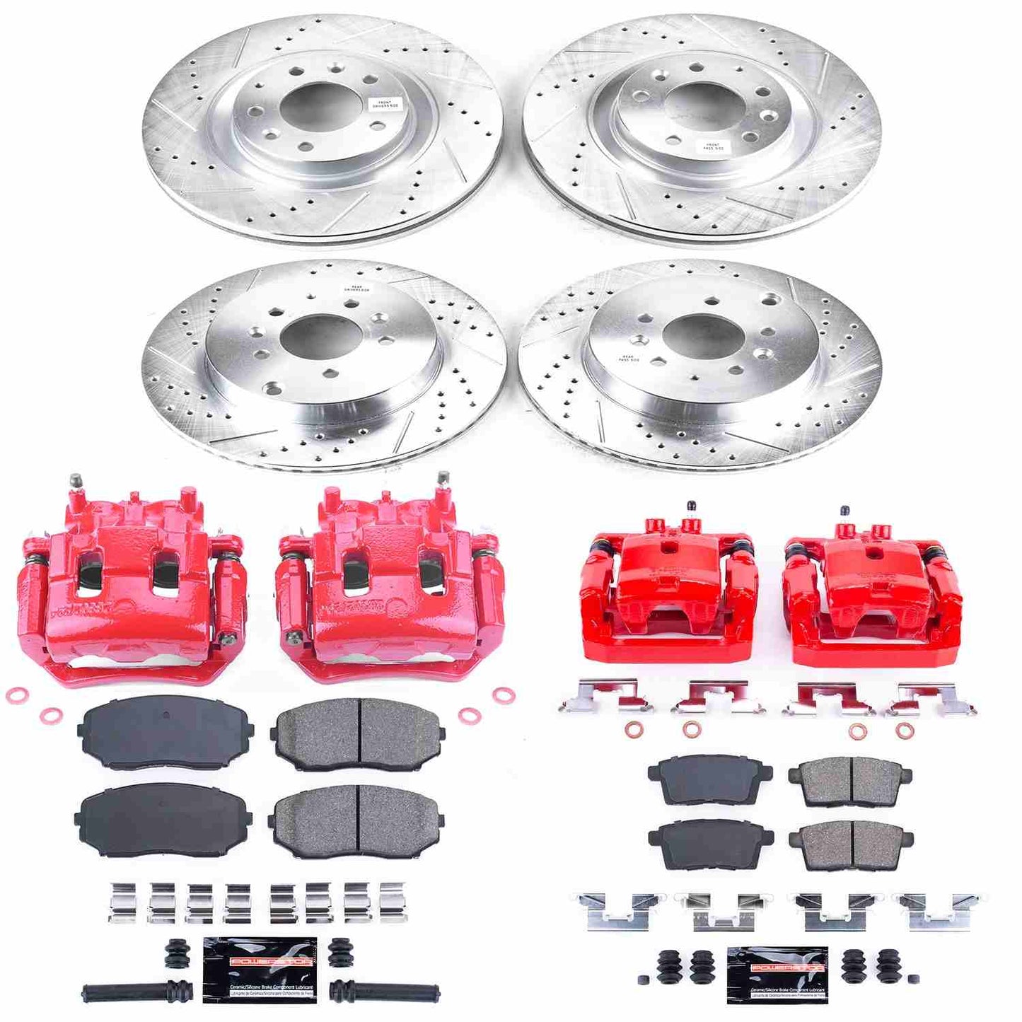 PowerStop Power Stop 11-15 Mazda CX-9 Z23 Evolution Kit w/ Calipers - Front and Rear KC5879A
