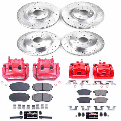 PowerStop Power Stop 11-15 Mazda CX-9 Z23 Evolution Kit w/ Calipers - Front and Rear KC5879A