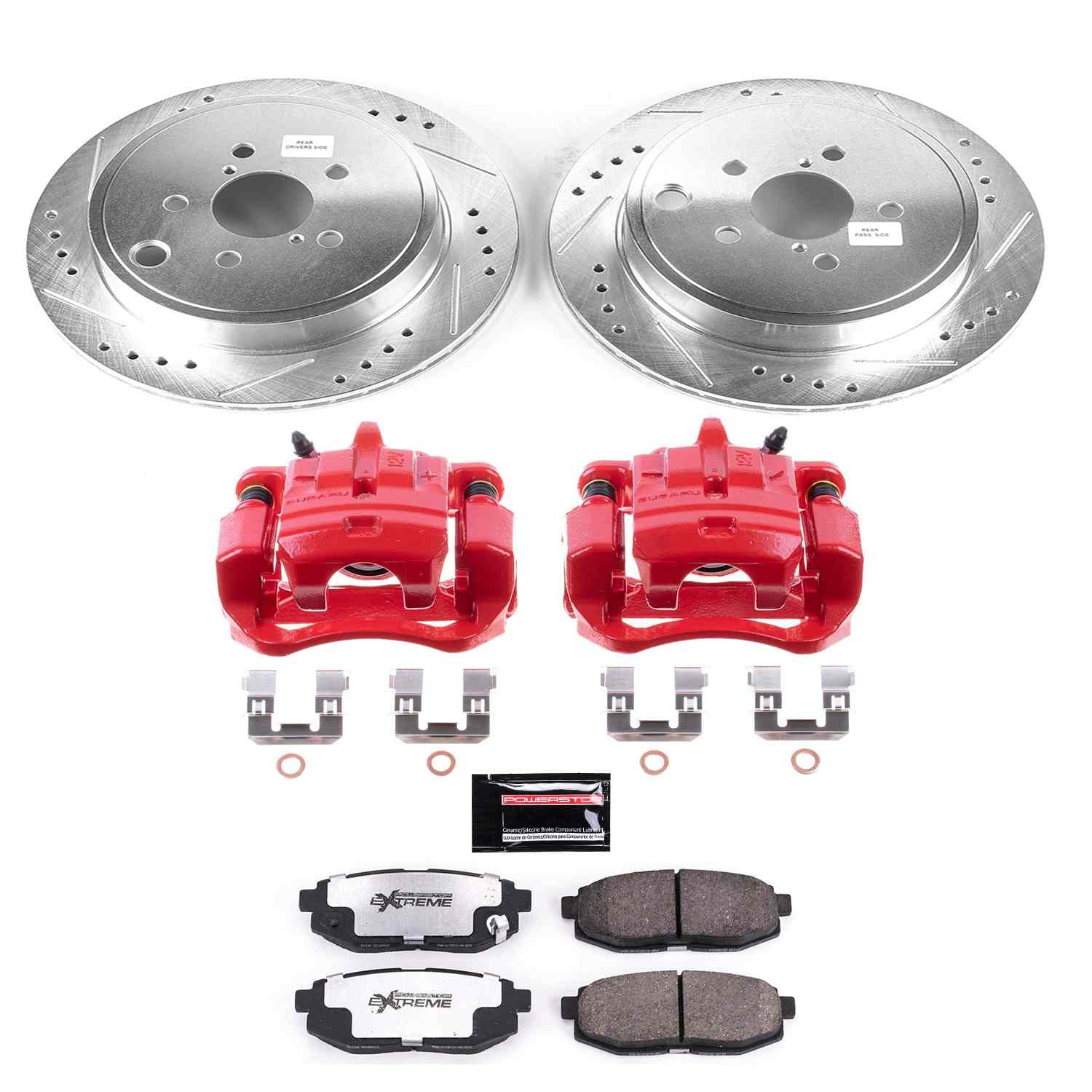 PowerStop Power Stop 13-16 Scion FR-S Rear Z26 Street Warrior Brake Kit w/Calipers KC5883-26