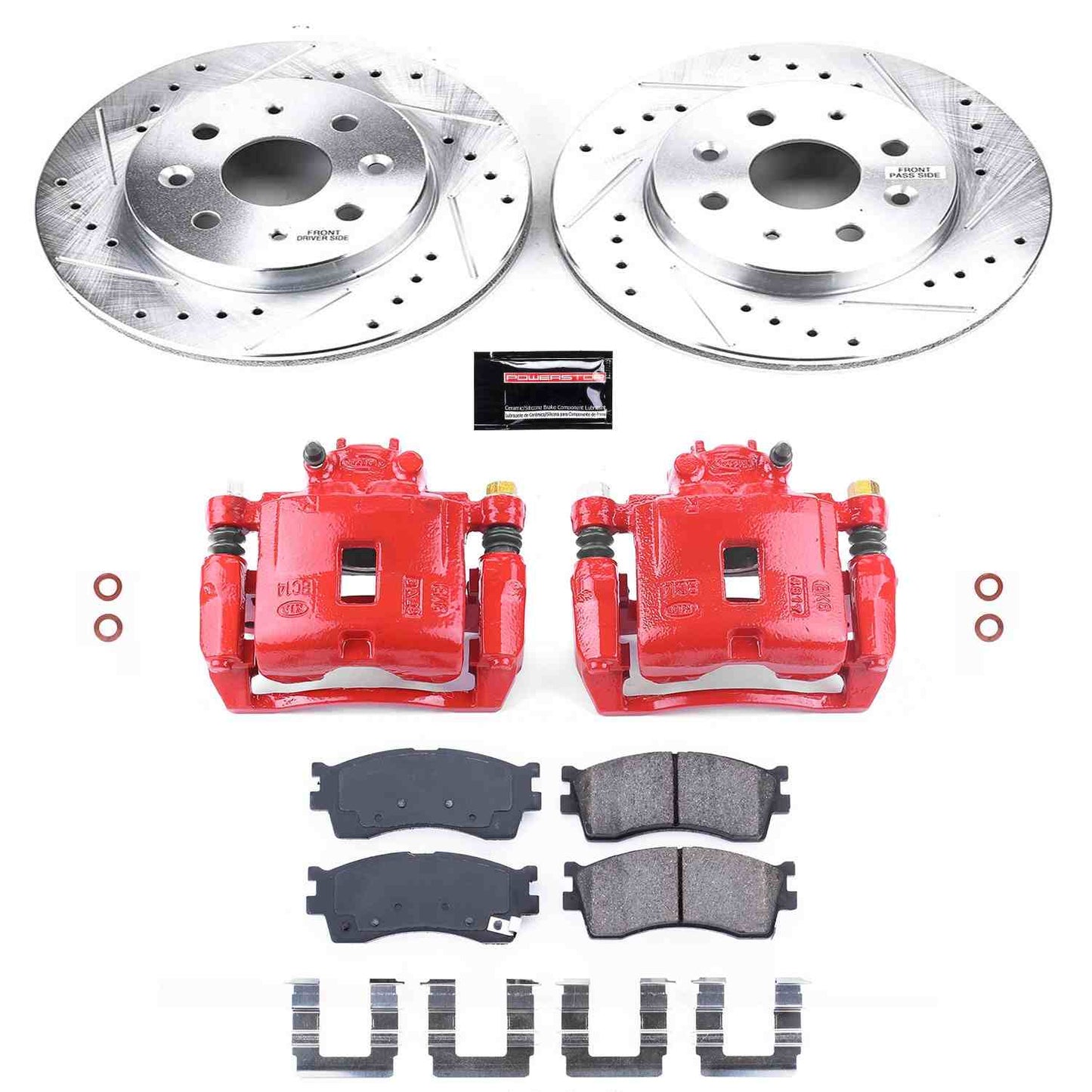 PowerStop Power Stop 03-05 Kia Rio Z23 Evolution Kit w/ Calipers - Front KC5902