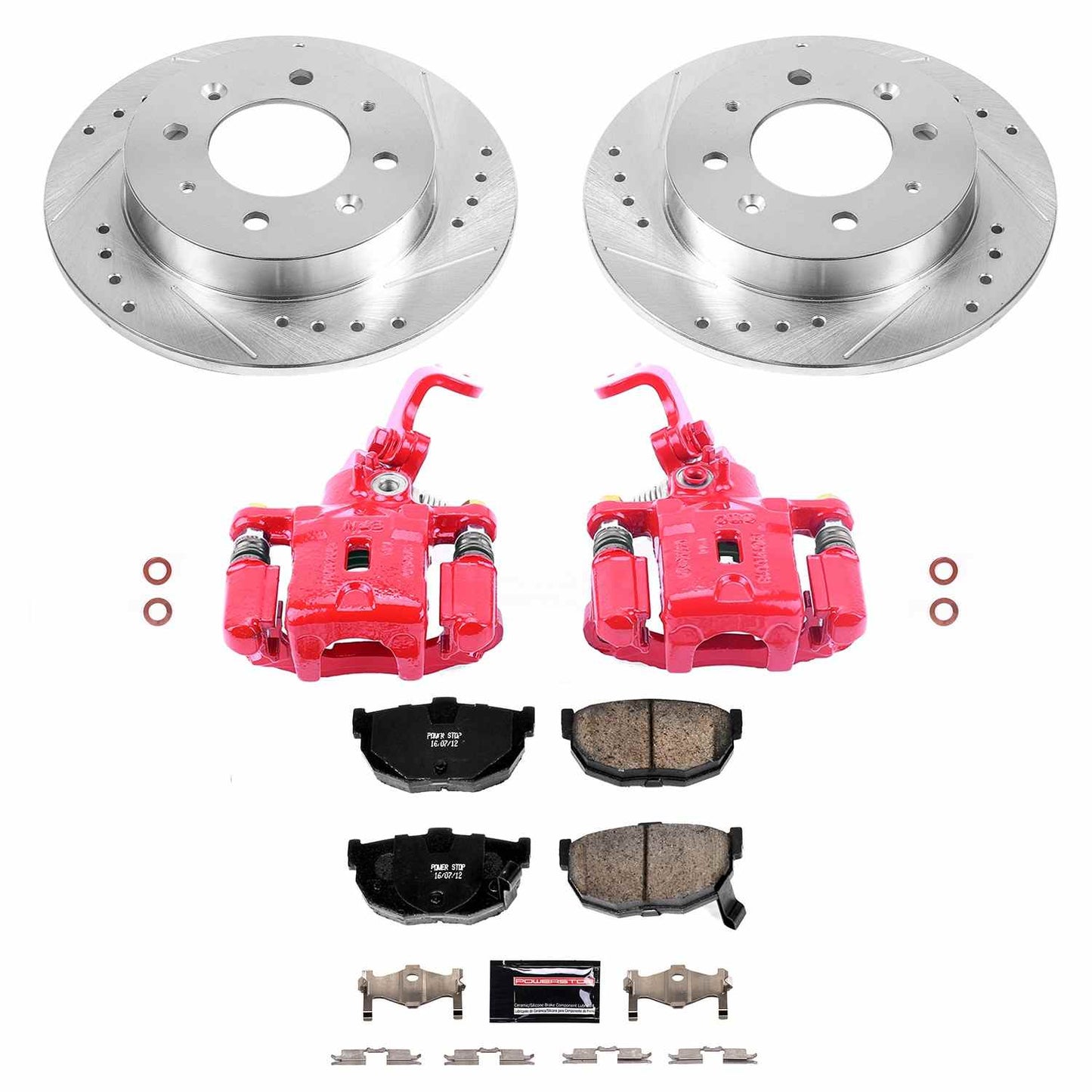 PowerStop Power Stop 04-09 Kia Spectra Z23 Evolution Kit w/ Calipers - Rear KC5905