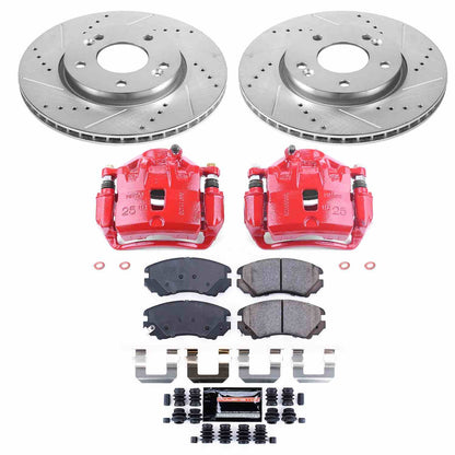 PowerStop Power Stop 10-11 Kia Soul Z23 Evolution Kit w/ Calipers - Front KC5913