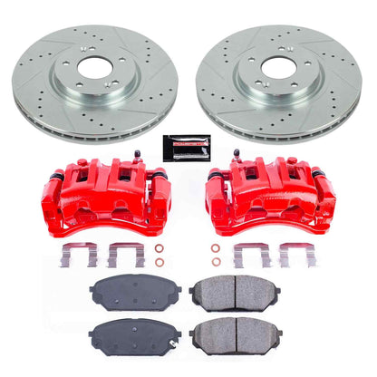 PowerStop Power Stop 07-12 Hyundai Veracruz Z23 Evolution Kit w/ Calipers - Front KC5918