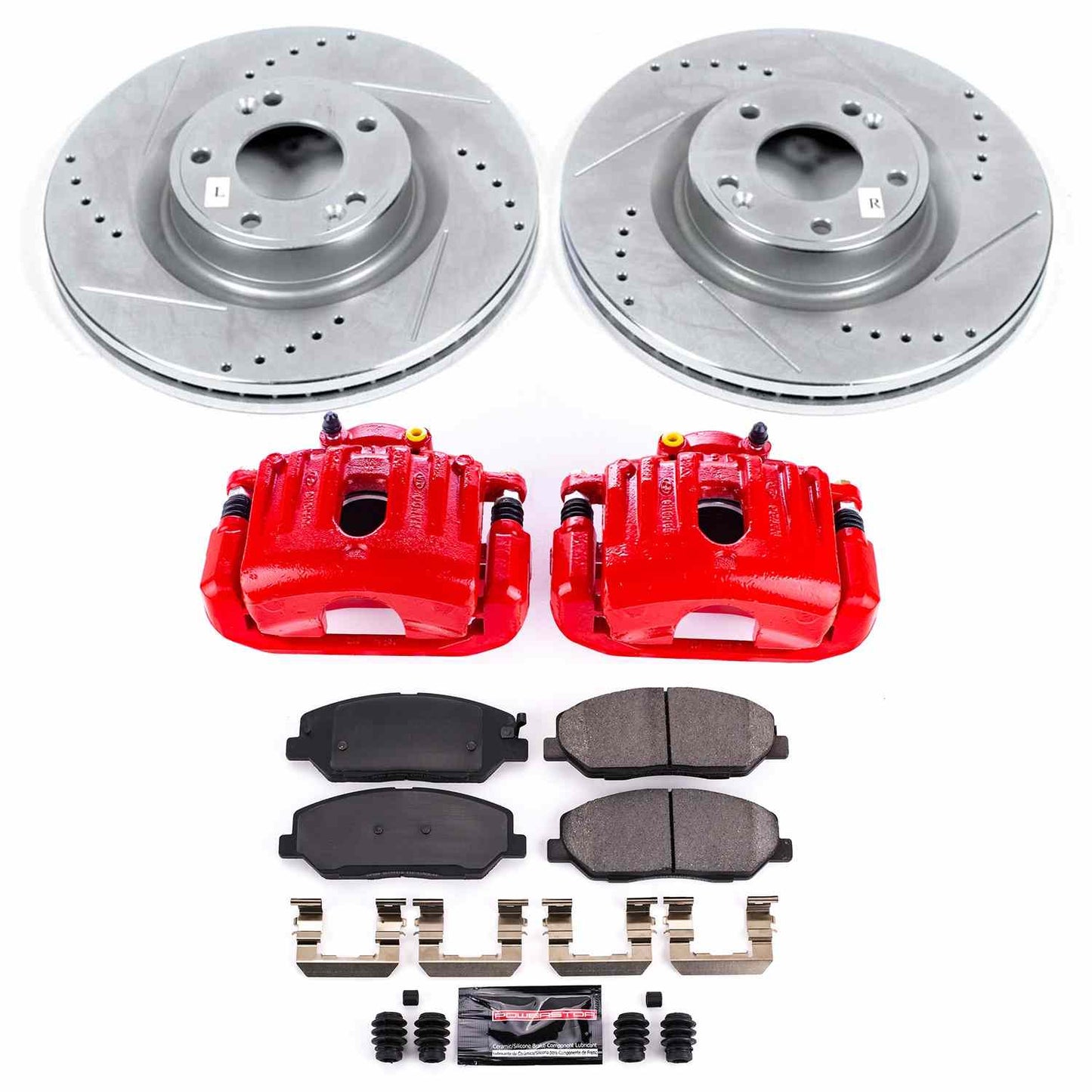 PowerStop Power Stop 09-11 Hyundai Genesis Z23 Evolution Kit w/ Calipers - Front KC5921