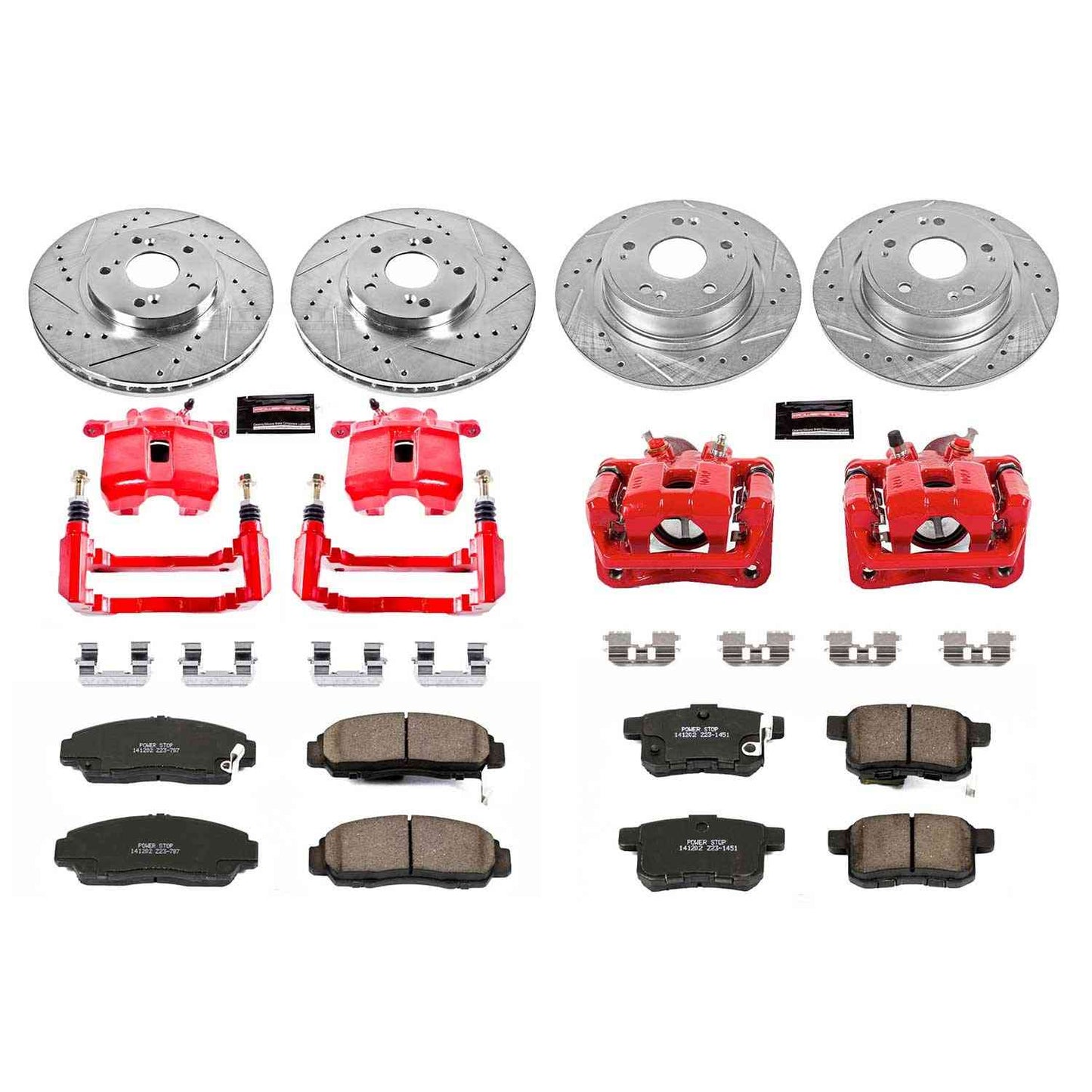 PowerStop Power Stop 2011 Honda Accord Z23 Evolution Kit w/ Calipers - Front and Rear KC5935
