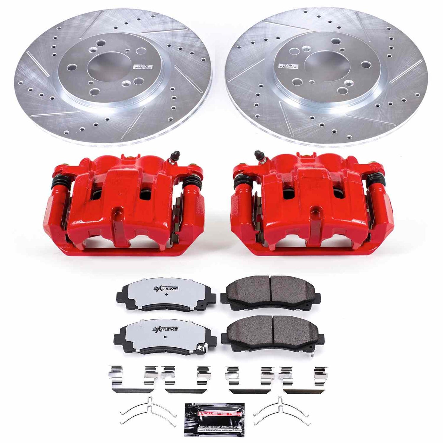 PowerStop Power Stop 12-14 Honda Ridgeline Front Z36 Truck & Tow Brake Kit w/Calipers KC5939-36