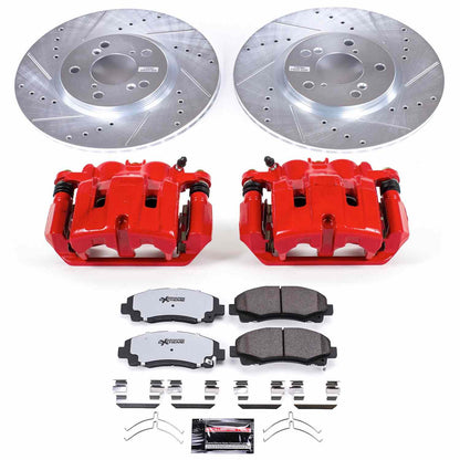 PowerStop Power Stop 12-14 Honda Ridgeline Front Z36 Truck & Tow Brake Kit w/Calipers KC5939-36