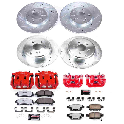 PowerStop Power Stop 14-12 Honda Ridgeline Z36 Truck and Tow Kit w/ Calipers - Front and Rear KC5940-36
