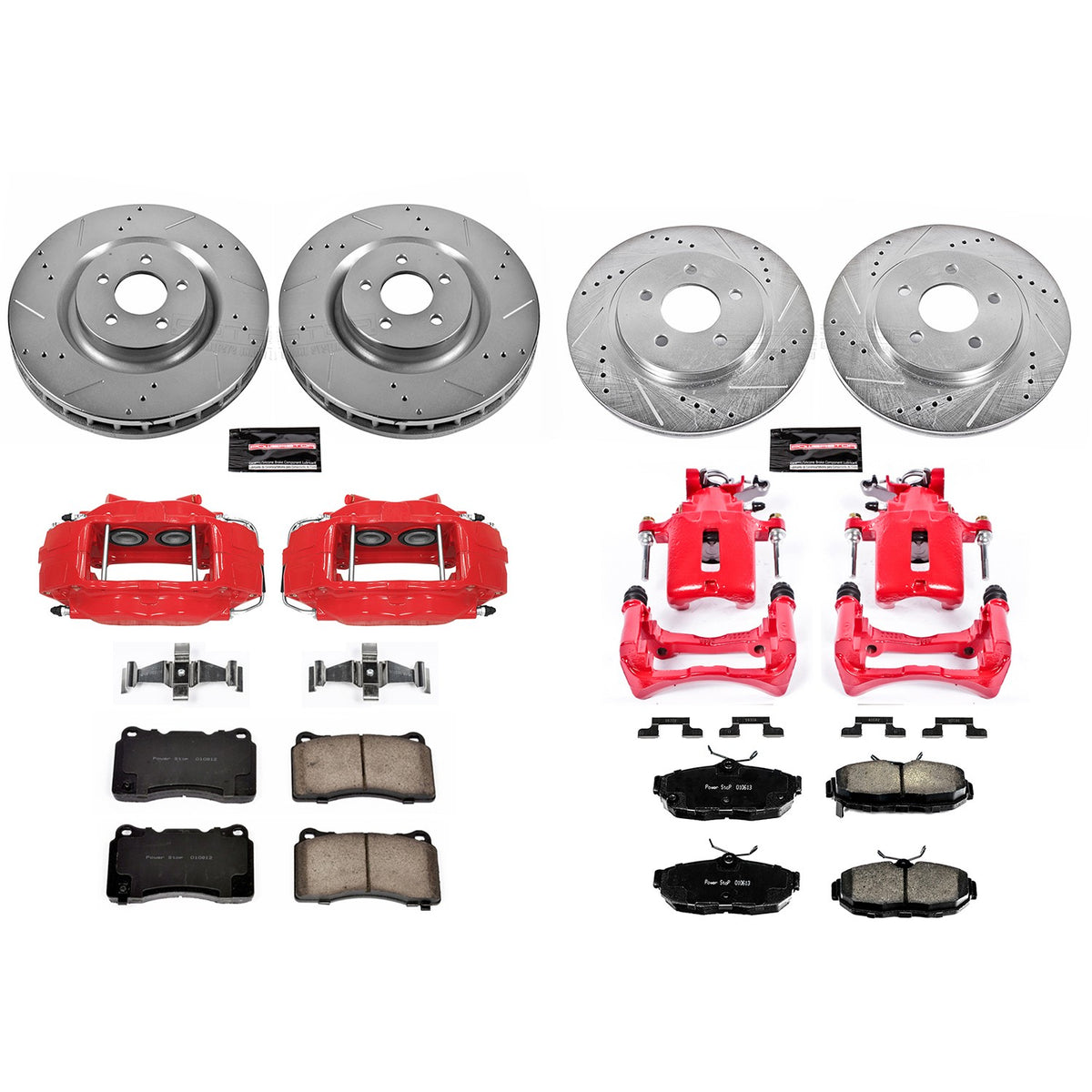 PowerStop Power Stop 2012 Ford Mustang Z23 Evolution Kit w/ Calipers - Front and Rear KC5942