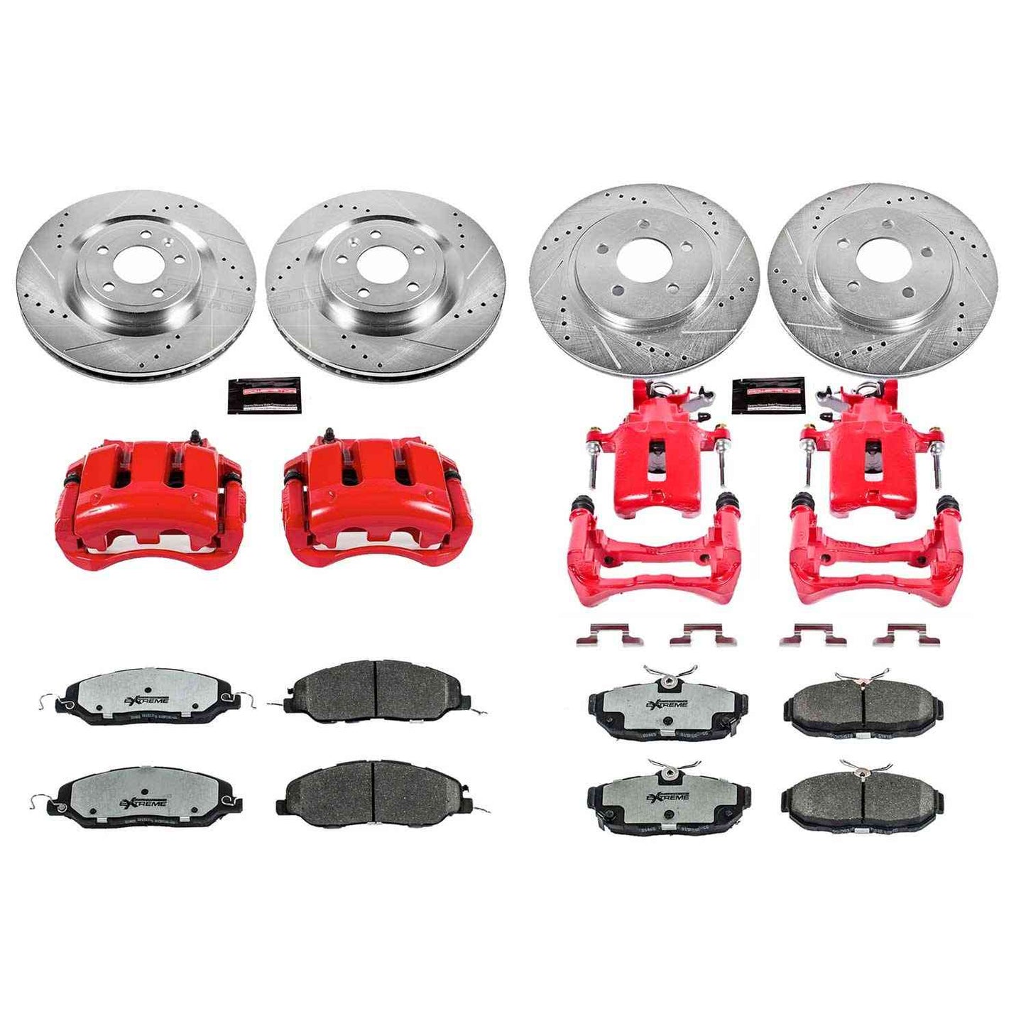 PowerStop Power Stop 11-14 Ford Mustang Z26 Street Kit w/ Calipers - Front and Rear KC5943-26