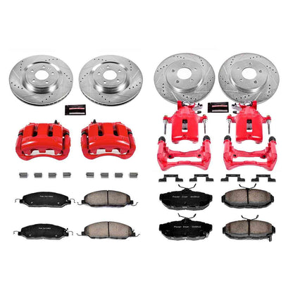 PowerStop Power Stop 11-14 Ford Mustang Z23 Evolution Kit w/ Calipers - Front and Rear KC5943