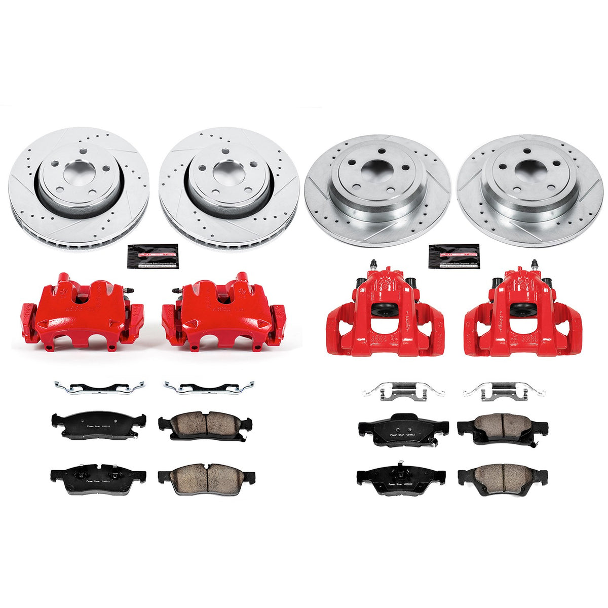 PowerStop Power Stop 11-17 Dodge Durango Z23 Evolution Kit w/ Calipers - Front and Rear KC5952