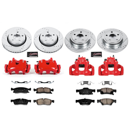 PowerStop Power Stop 11-17 Dodge Durango Z23 Evolution Kit w/ Calipers - Front and Rear KC5952