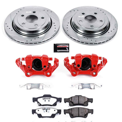 PowerStop Power Stop 11-17 Dodge Durango Rear Z36 Truck & Tow Brake Kit w/Calipers KC5953-36