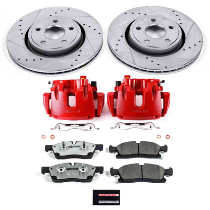 PowerStop Power Stop 11-17 Dodge Durango Front Z26 Street Warrior Brake Kit w/Calipers KC5954-26