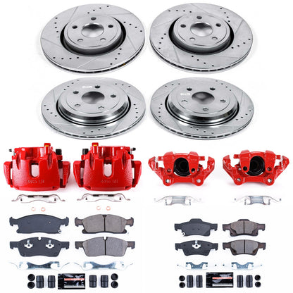 PowerStop Power Stop 11-17 Dodge Durango Z23 Evolution Kit w/ Calipers - Front and Rear KC5955