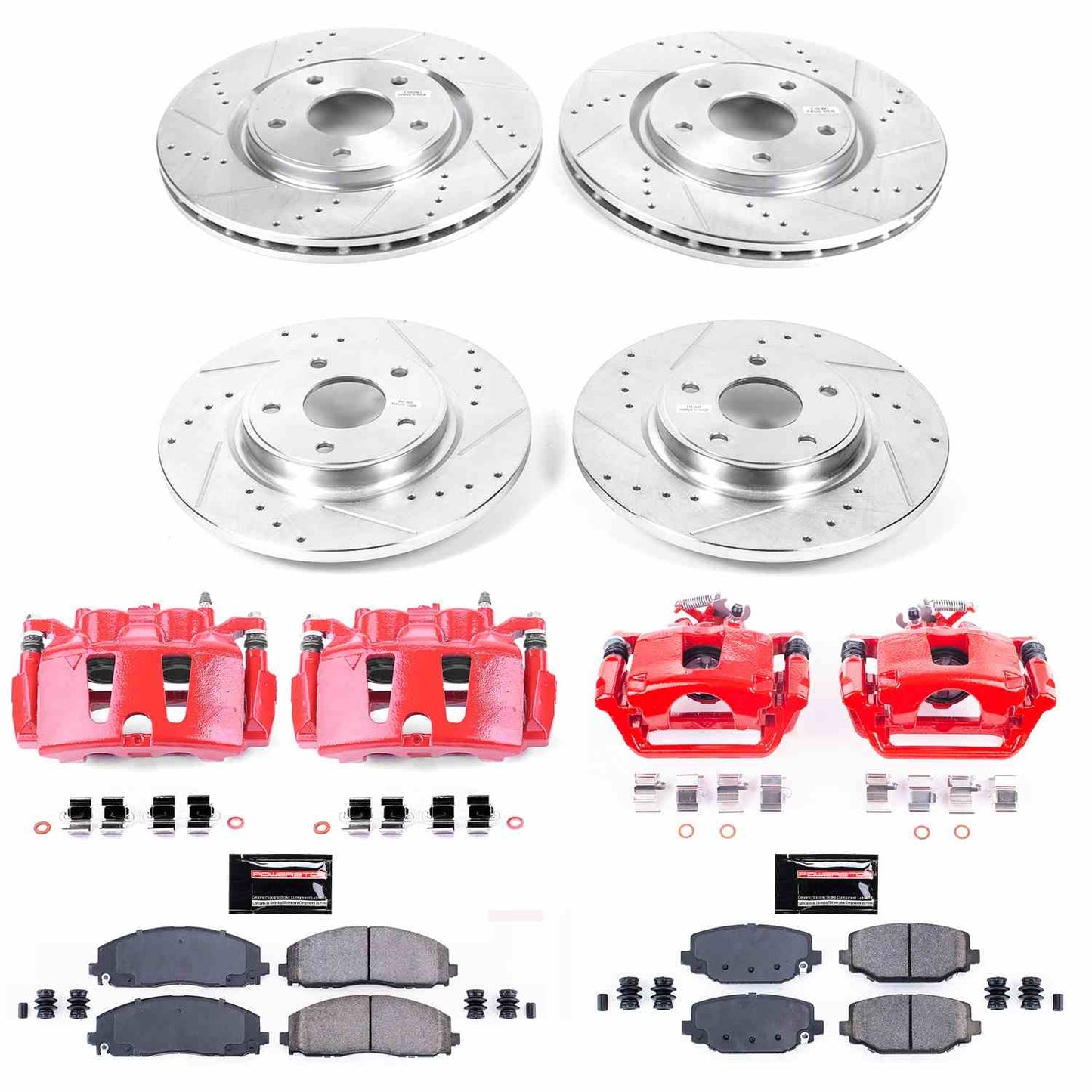 PowerStop Power Stop 12-16 Chrysler Town and Country Z23 Evolution Kit w/ Calipers - Front and Rear KC5960