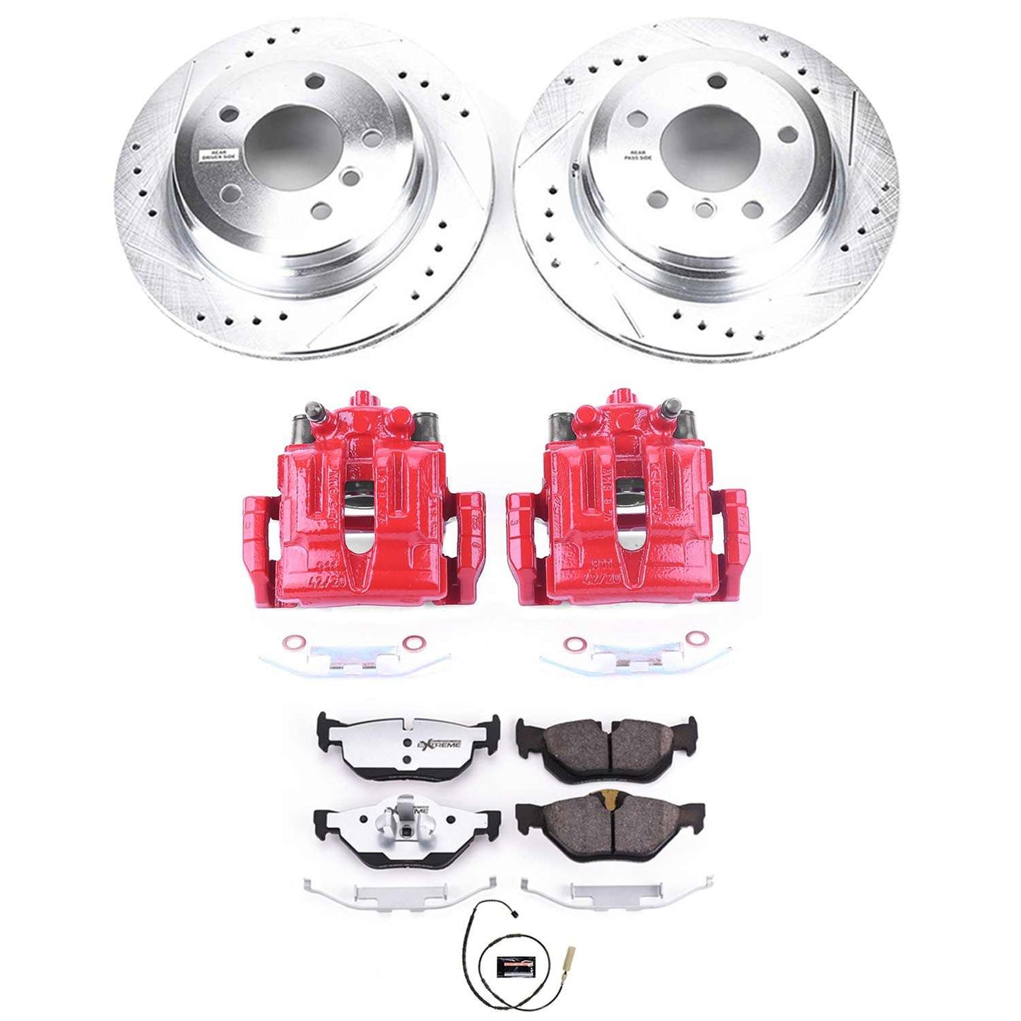 PowerStop Power Stop 11-13 BMW 328i Rear Z26 Street Warrior Brake Kit w/Calipers KC5980-26