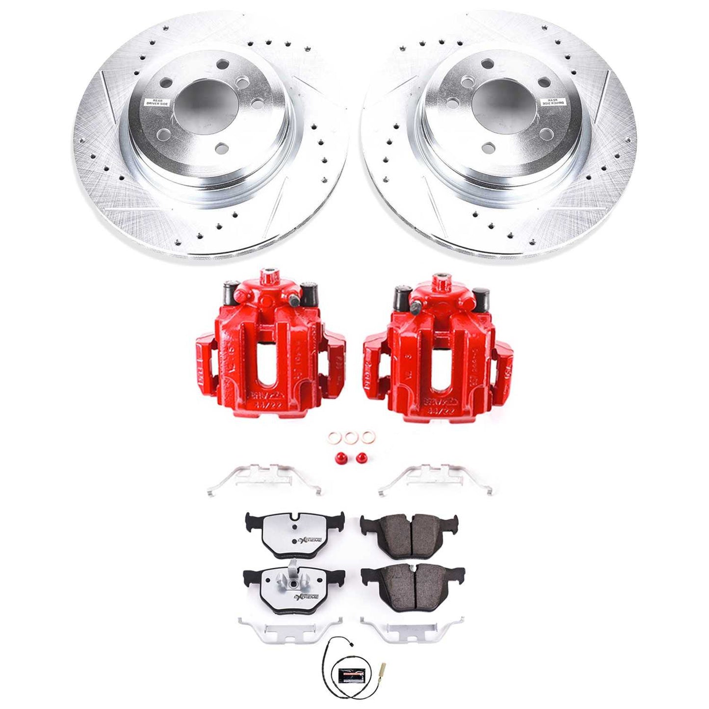 PowerStop Power Stop 11-13 BMW 335i Rear Z26 Street Warrior Brake Kit w/Calipers KC5982-26