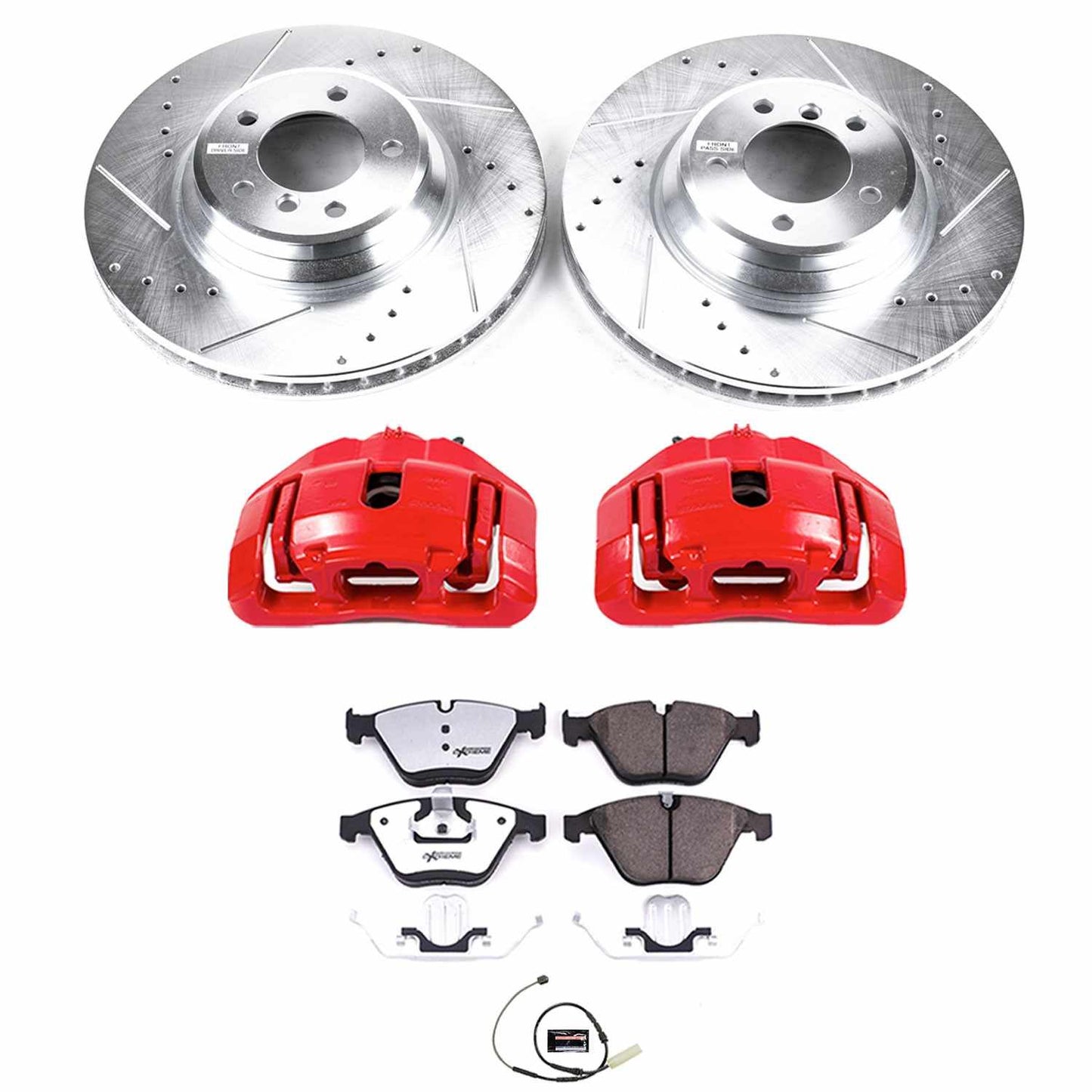 PowerStop Power Stop 2011 BMW 335d Front Z26 Street Warrior Brake Kit w/Calipers KC6055-26