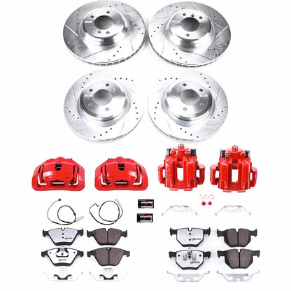 PowerStop Power Stop 11-13 BMW 335i Z26 Street Kit w/ Calipers - Front and Rear KC6057-26