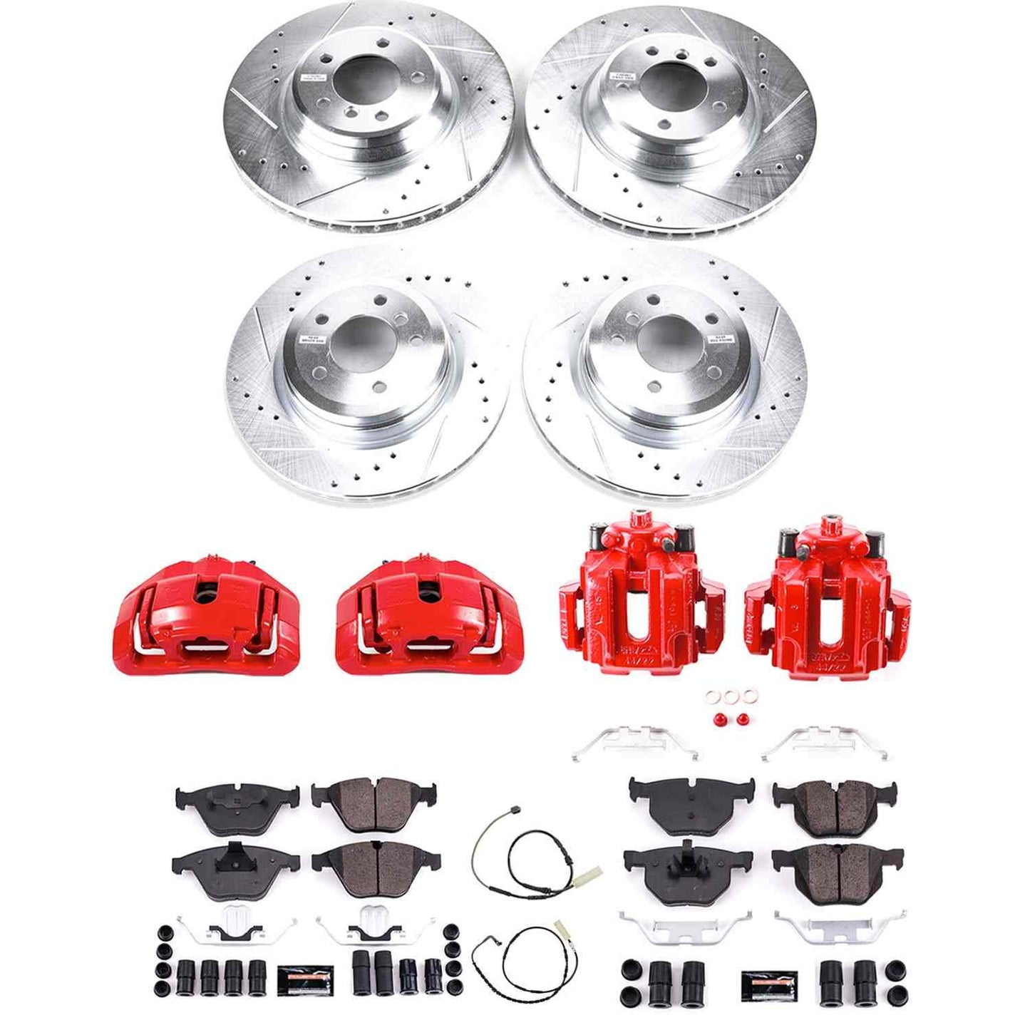 PowerStop Power Stop 11-13 BMW 335i Z23 Evolution Kit w/ Calipers - Front and Rear KC6057