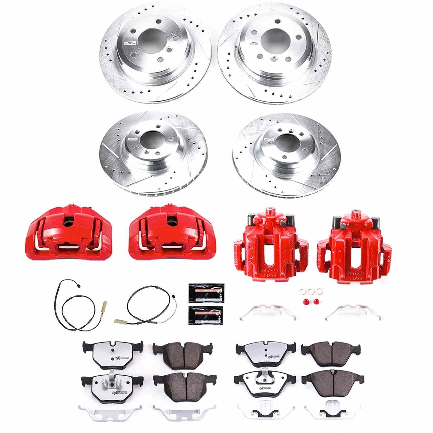 PowerStop Power Stop 11-13 BMW 335i xDrive Z26 Street Kit w/ Calipers - Front and Rear KC6059-26