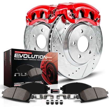 PowerStop Power Stop 07-10 Mini Cooper Z23 Evolution Kit w/ Calipers - Front KC6066