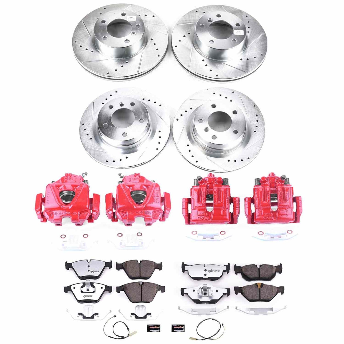 PowerStop Power Stop 11-13 BMW 328i Z26 Street Kit w/ Calipers - Front and Rear KC6072-26