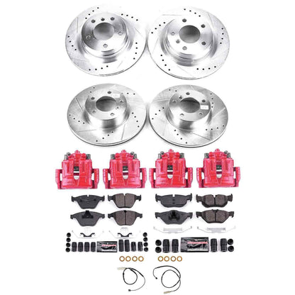 PowerStop Power Stop 11-13 BMW 328i Z23 Evolution Kit w/ Calipers - Front and Rear KC6072