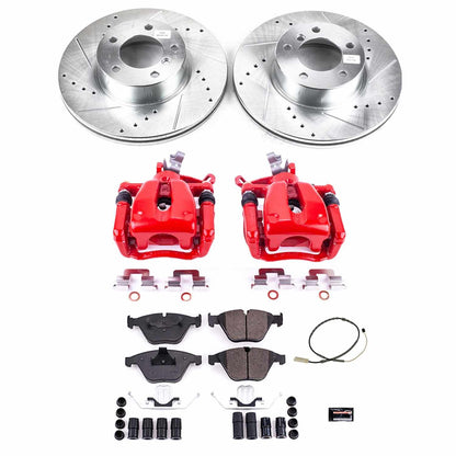 PowerStop Power Stop 11-12 BMW 328i xDrive Z23 Evolution Kit w/ Calipers - Front KC6073