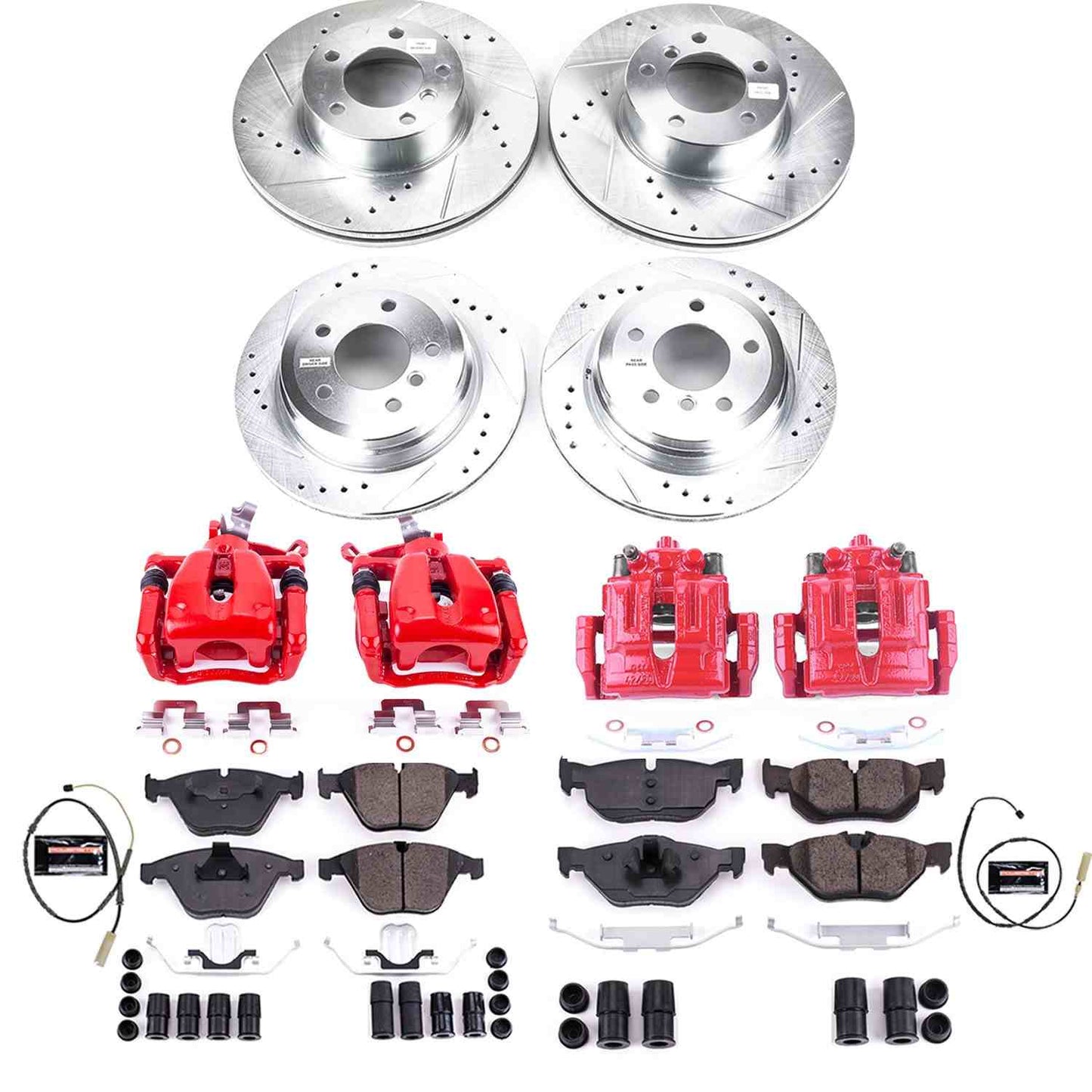 PowerStop Power Stop 11-12 BMW 328i xDrive Z23 Evolution Kit w/ Calipers - Front and Rear KC6074