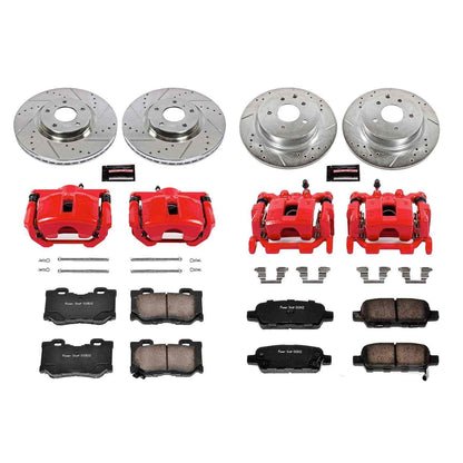 PowerStop Power Stop 09-14 Nissan Maxima Z23 Evolution Kit w/ Calipers - Front and Rear KC6075