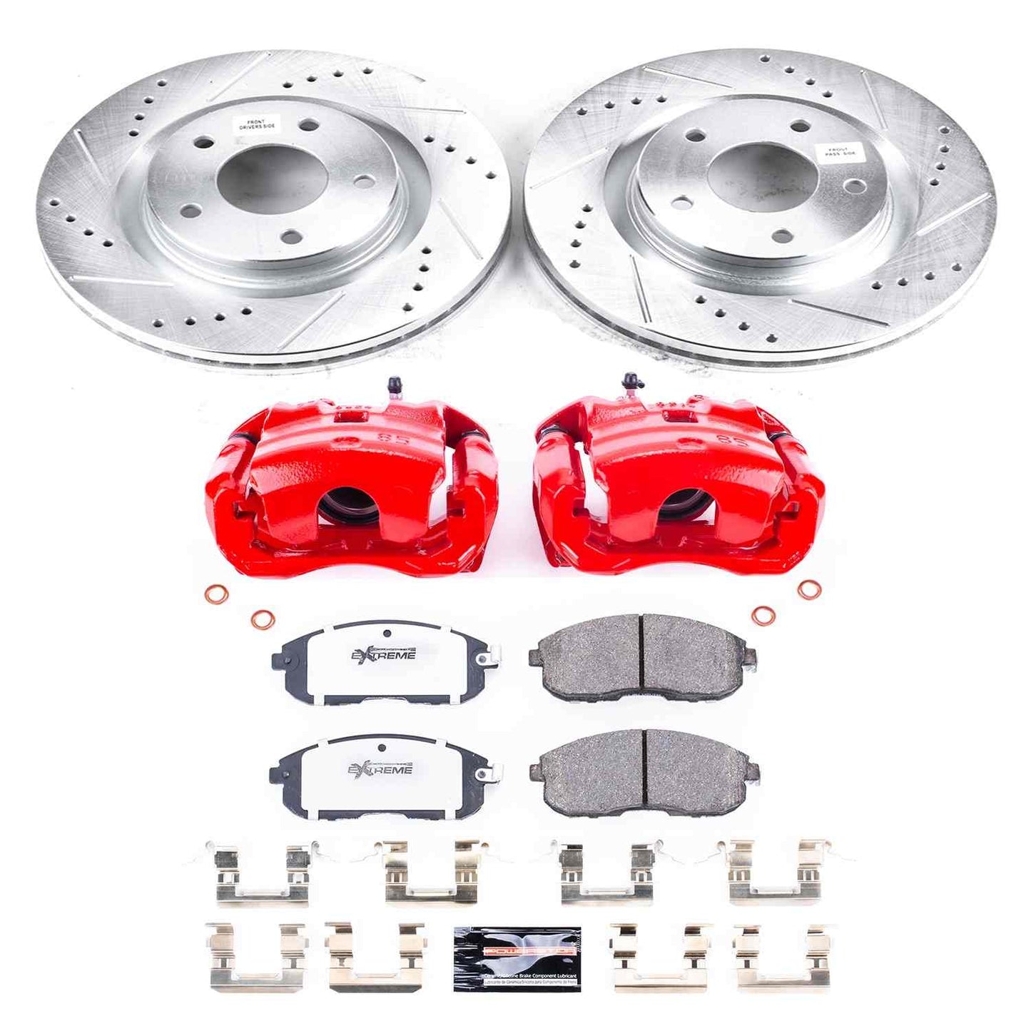 PowerStop Power Stop 11-17 Nissan Juke Front Z26 Street Warrior Brake Kit w/Calipers KC6094-26