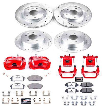 PowerStop Power Stop 11-17 Nissan Juke Z26 Street Kit w/ Calipers - Front and Rear KC6095-26