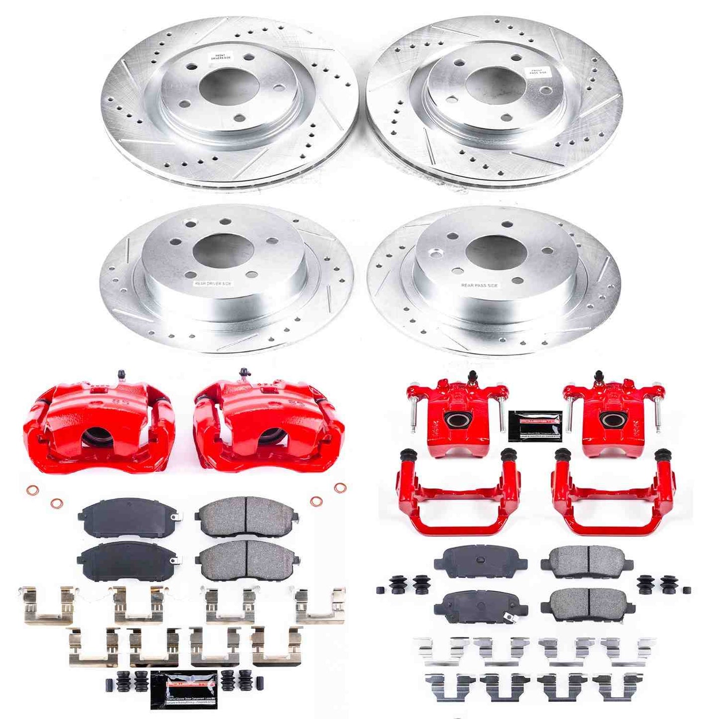 PowerStop Power Stop 11-17 Nissan Juke Z23 Evolution Kit w/ Calipers - Front and Rear KC6095
