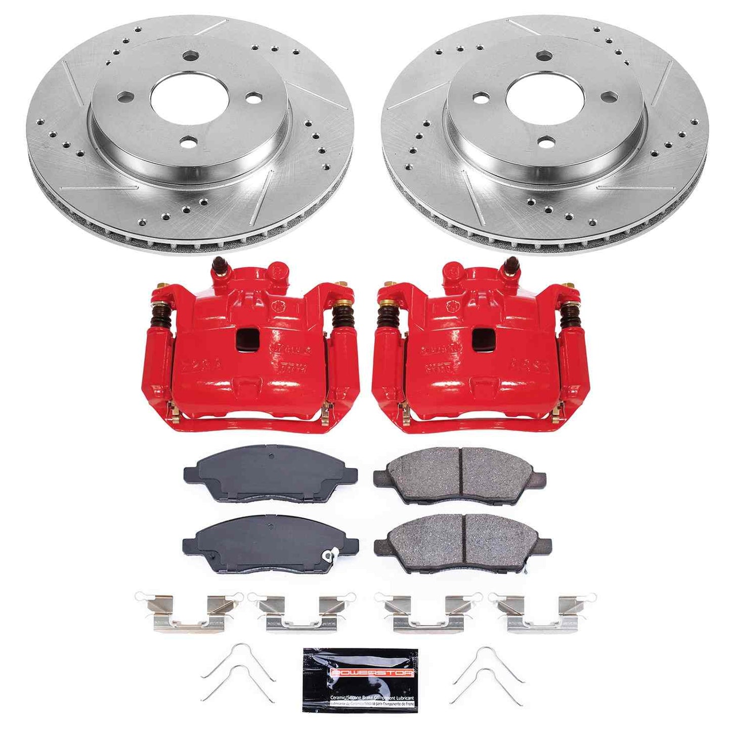 PowerStop Power Stop 13-18 Nissan Versa Z23 Evolution Kit w/ Calipers - Front KC6096