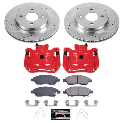 PowerStop Power Stop 13-18 Nissan Versa Z23 Evolution Kit w/ Calipers - Front KC6096