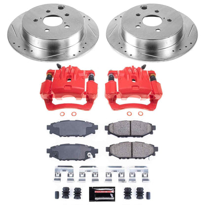 Power Stop 16-19 Subaru Crosstrek Rear Z23 Evolution Sport Brake Kit w/Calipers KC6107