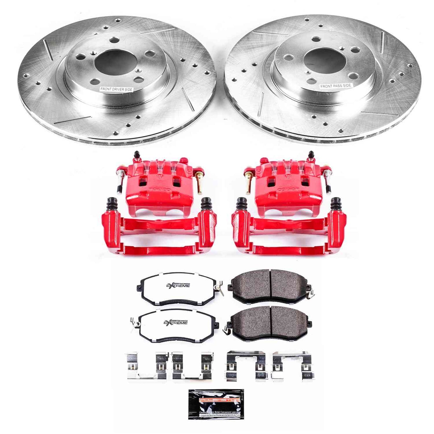 PowerStop Power Stop 11-16 Subaru Impreza Z23 Evolution Kit w/ Calipers - Front KC6111