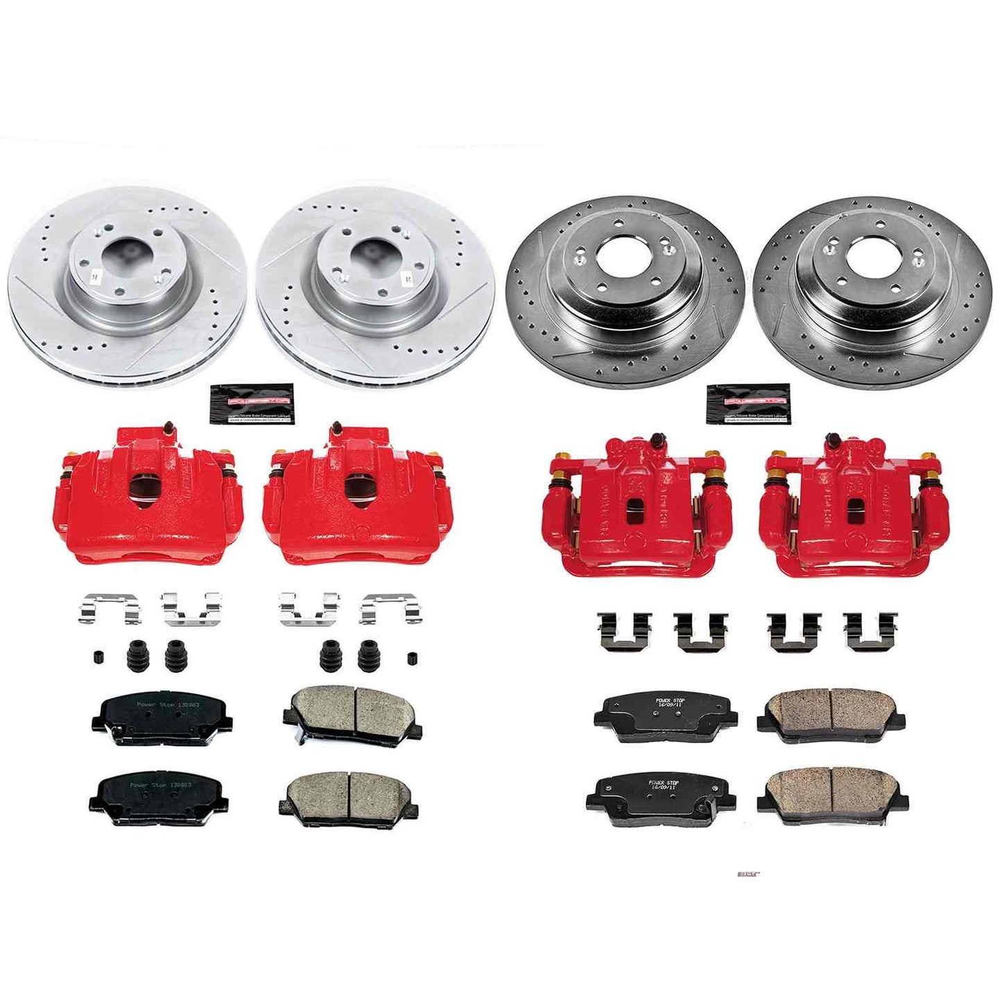 PowerStop Power Stop 10-16 Hyundai Genesis Coupe Z23 Evolution Kit w/ Calipers - Front and Rear KC6170