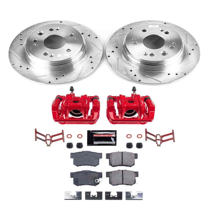 Power Stop 02-04 Honda CR-V Rear Z23 Evolution Sport Brake Kit w/Calipers KC6172