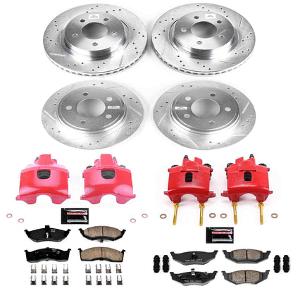 PowerStop Power Stop 98-04 Chrysler Concorde Z23 Evolution Kit w/ Calipers - Front and Rear KC6177