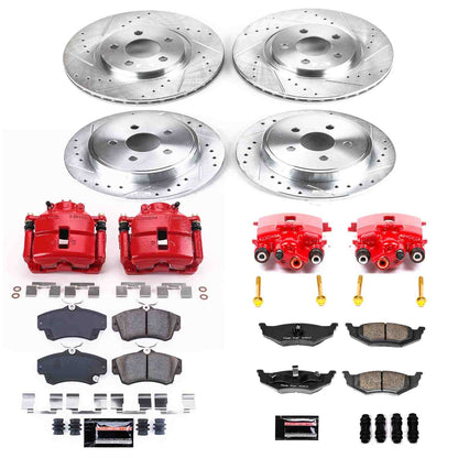 PowerStop Power Stop 2010 Chrysler PT Cruiser Z23 Evolution Kit w/ Calipers - Front and Rear KC6180