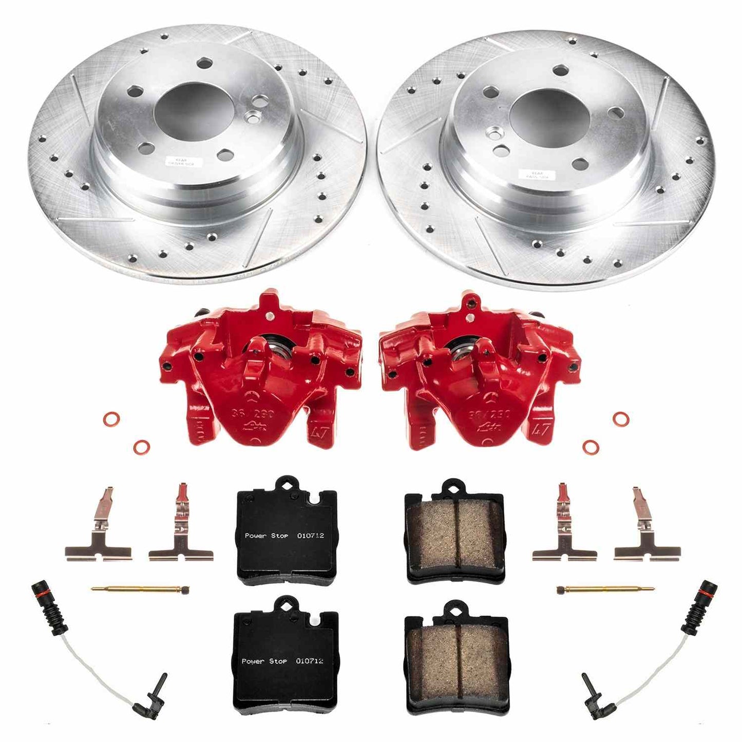 PowerStop Power Stop 00-02 Mercedes-Benz CLK320 Rear Z23 Evolution Sport Brake Kit w/Calipers KC621